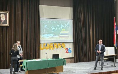 UČENICI 4. RAZREDA ŠUMARSKIH TEHNIČARA SUDJELOVALI  U PROJEKTU „I MOJ GLAS JE BITAN“