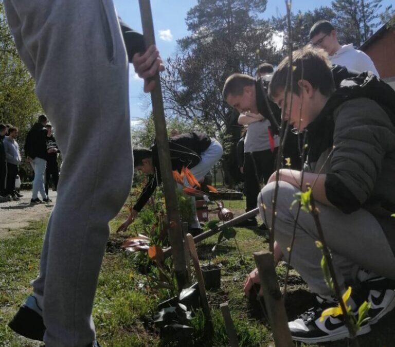„Zelenim koracima do ljepšeg školskog dvorišta“